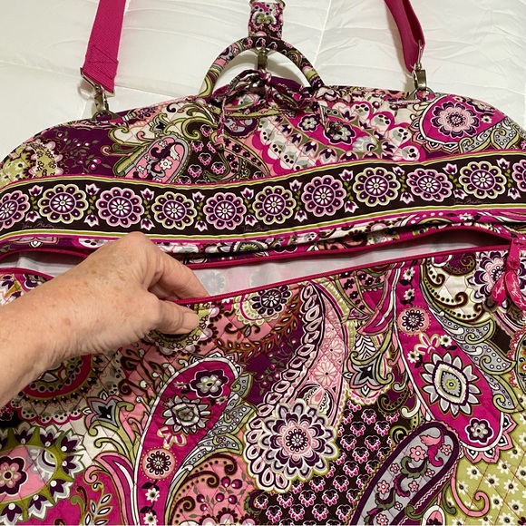 Vera Bradley Bags Vera Bradley Very Berry Paisley Garment Bag Hanging Travel Luggage Double